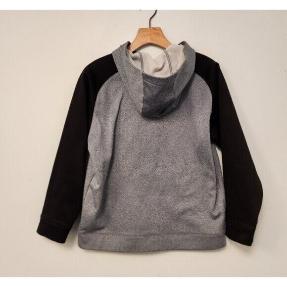 Under Armour Hoodie Fleece Logo Front Pullover Hooded Sweatshirt Youth Large EUC - Picture 8 of 13